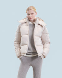 SABLE / NEW / QTY : 48 / Outerwear Doudoune Doublure Cachemire - Sable