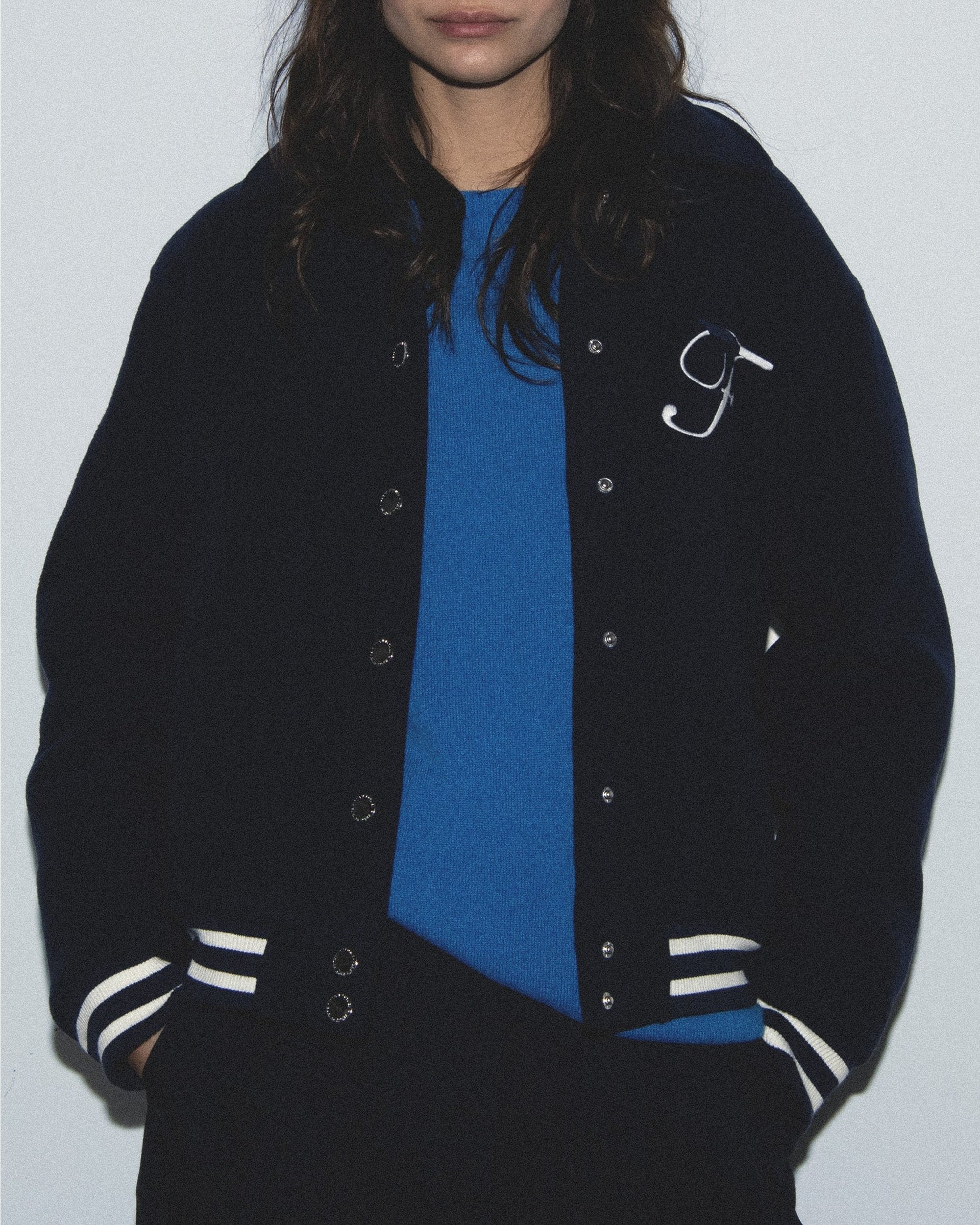 Veste en laine - Navy