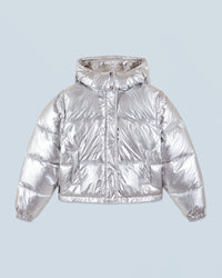 SILVER / NEW / QTY : 18 / Outerwear Doudoune Craquelée - Silver