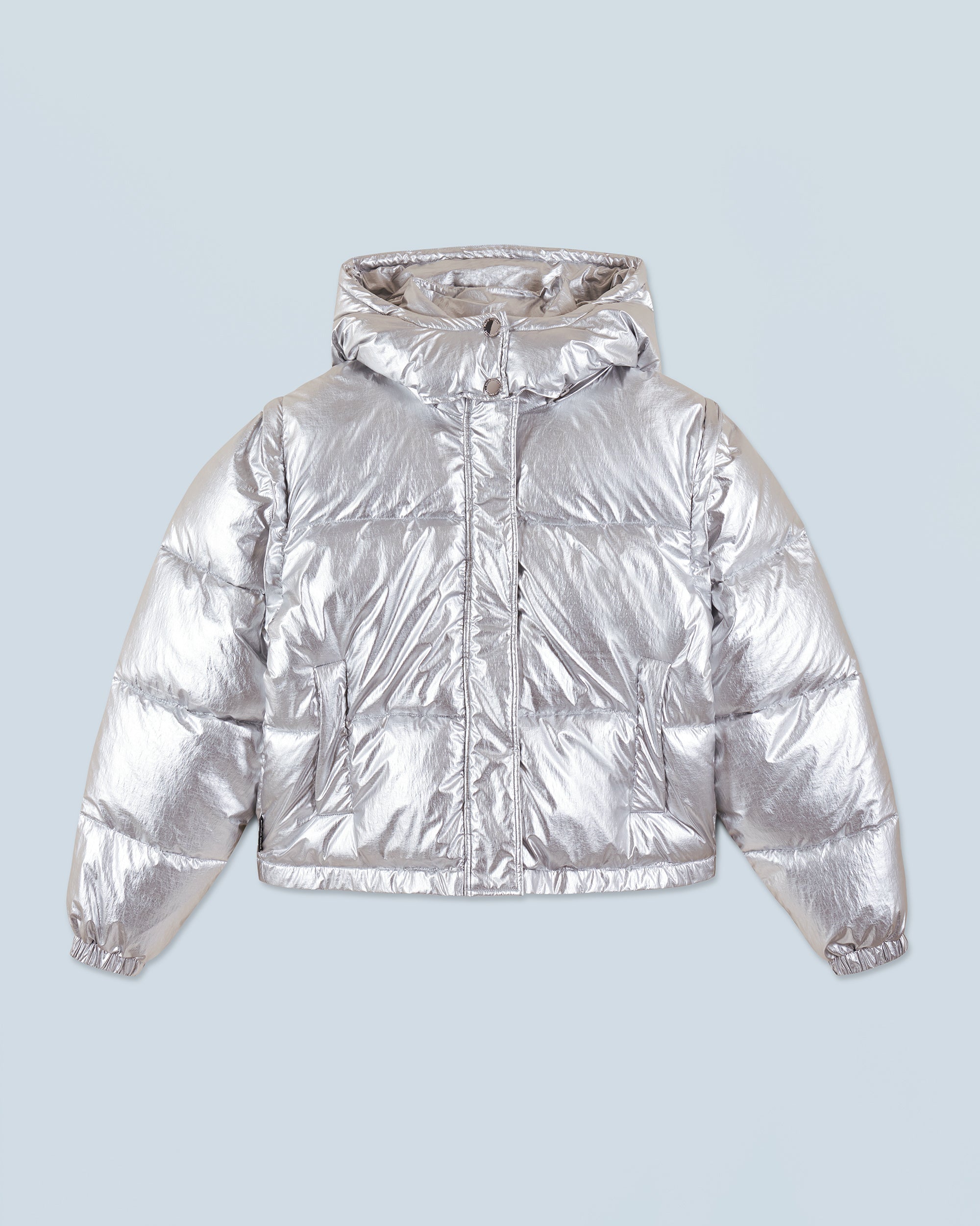 SILVER / NEW / QTY : 18 / Outerwear Doudoune Craquelée - Silver