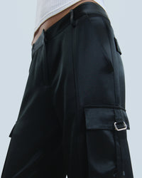 NOIR / NEW / QTY : 17 / Pantalon Cargo - Noir