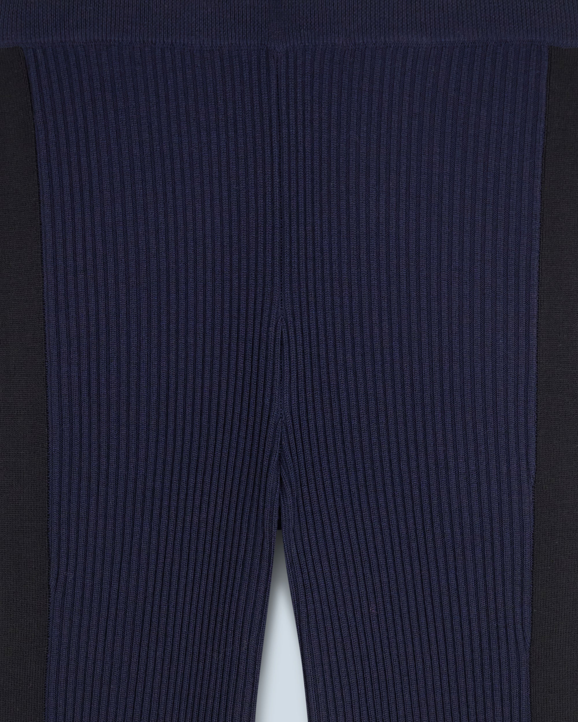 Pantalon flare en laine - Navy