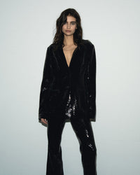 NOIR / NEW / QTY : 136 / Pantalon Large Tailoring - Noir