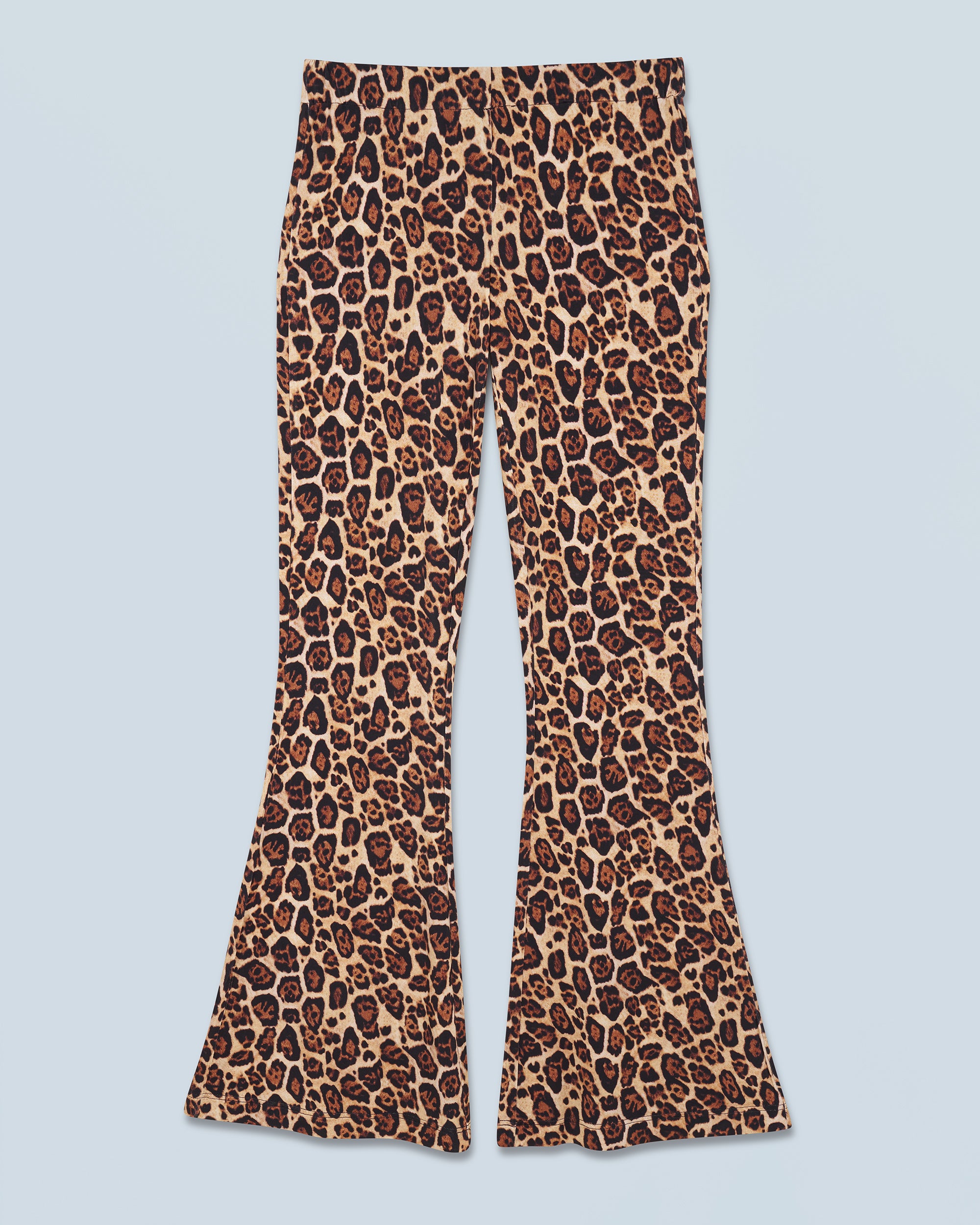 HOT LEOPARD / NEW / QTY : 27 / Pantalon Flare Jersey - Hot Leopard