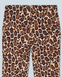 HOT LEOPARD / NEW / QTY : 27 / Pantalon Flare Jersey - Hot Leopard