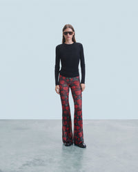 PASSIONATE ROSES / NEW / QTY : 82 / Pantalon Flare Mesh - Passionate Roses