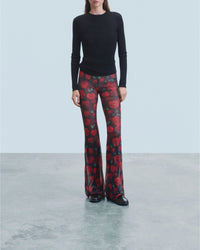 Pantalon flare en mesh - Passionate Roses