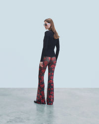 PASSIONATE ROSES / NEW / QTY : 82 / Pantalon Flare Mesh - Passionate Roses