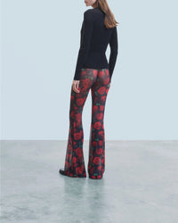 Pantalon flare en mesh - Passionate Roses