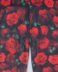 PASSIONATE ROSES / NEW / QTY : 82 / Pantalon Flare Mesh - Passionate Roses