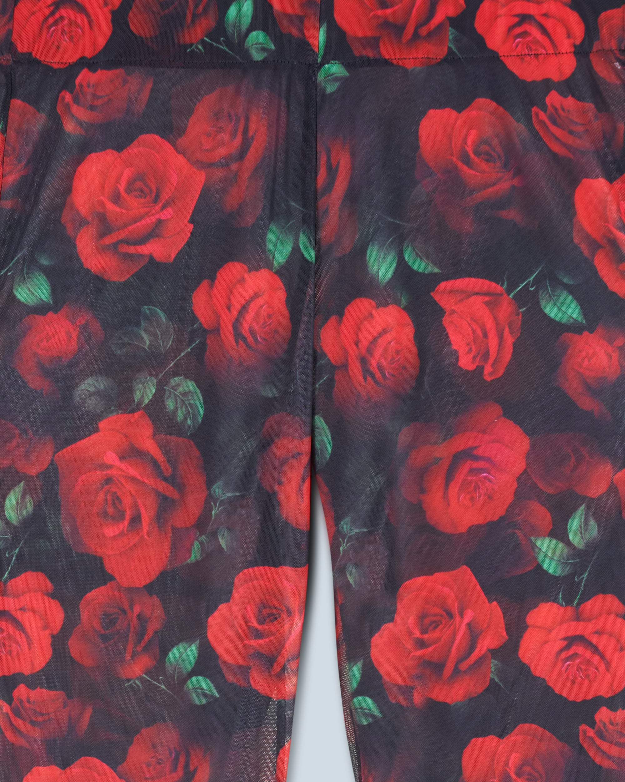 PASSIONATE ROSES / NEW / QTY : 82 / Pantalon Flare Mesh - Passionate Roses