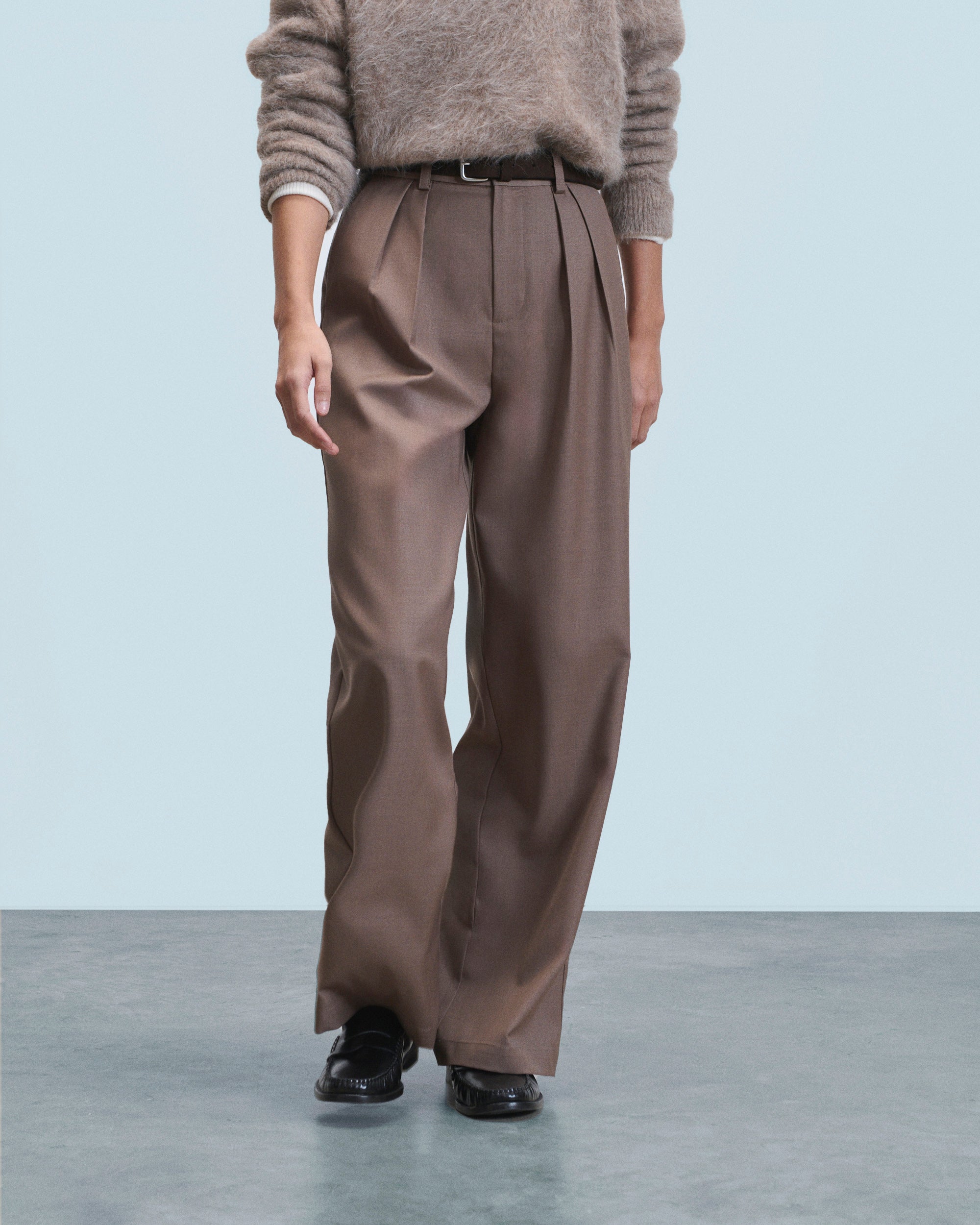 TAUPE / NEW / QTY : 26 / Pantalon Large Tailoring - Taupe