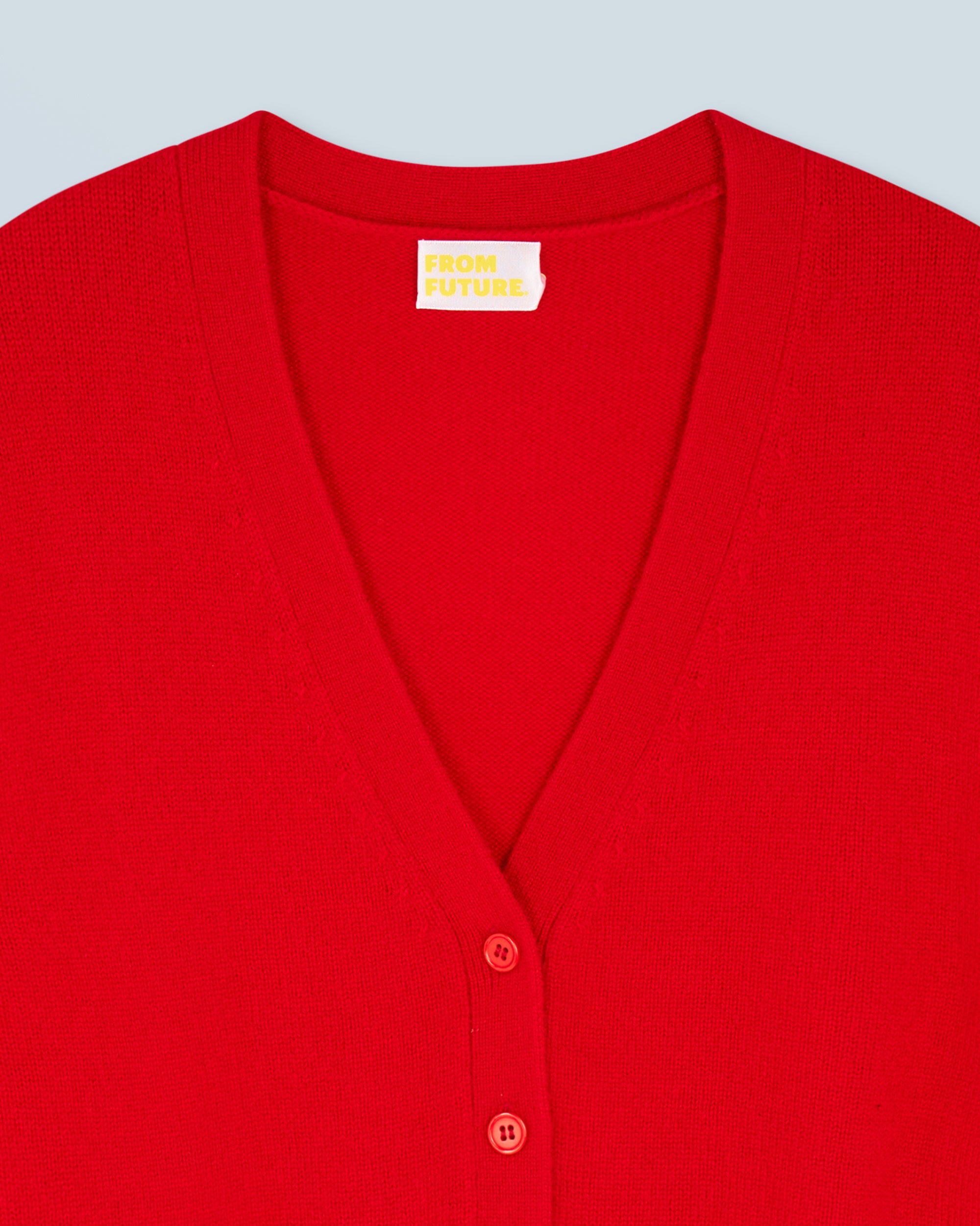 HOT RED / NEW / QTY : 3 / Pull Cardigan - Hot Red