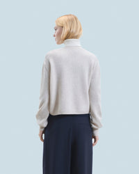 BEIGE MOULINE / DJV / QTY : 67 / Pull Cardigan - Beige Mouline