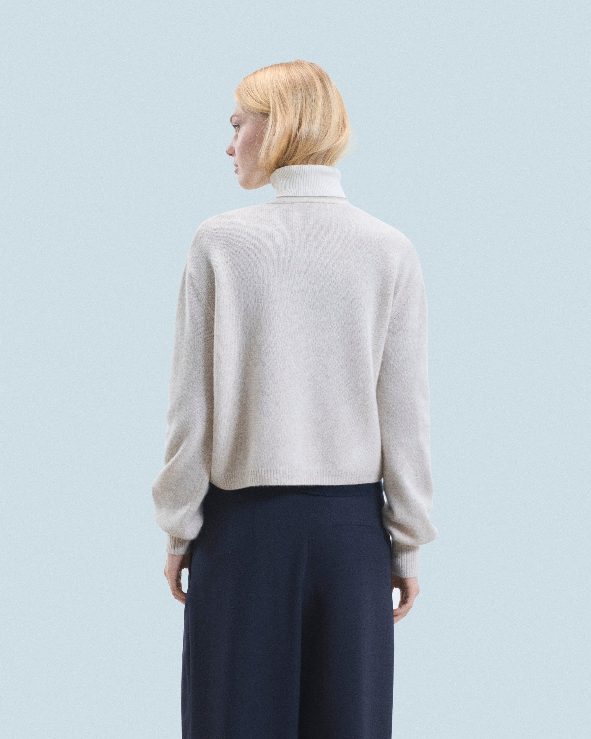 Cardigan oversize en cachemire - Beige Mouline
