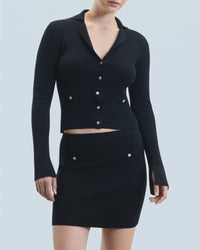 Cardigan en laine - Noir
