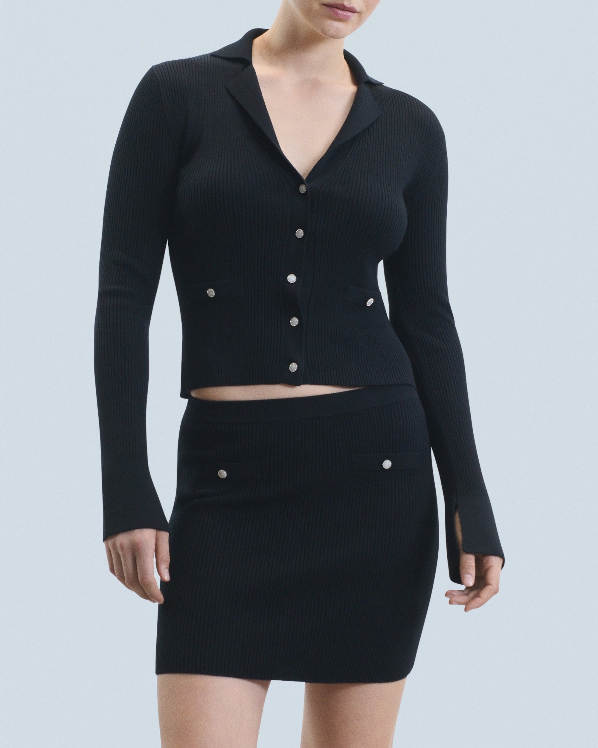 Cardigan en laine - Noir