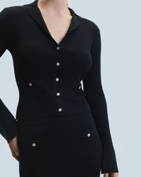 NOIR / NEW / QTY : 38 / Pull Cardigan - Noir