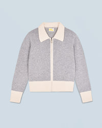 GRIS CHINE FONCE / NEW / QTY : 2 / Pull Gilet - Gris Chine Fonce