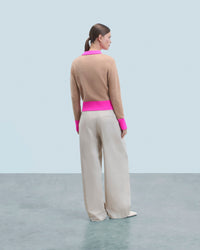 CAMEL / DJV / QTY : 1 / Pull Gilet - Camel