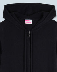 NOIR / NEW / QTY : 1 / Pull Hoodie Zippé - Noir