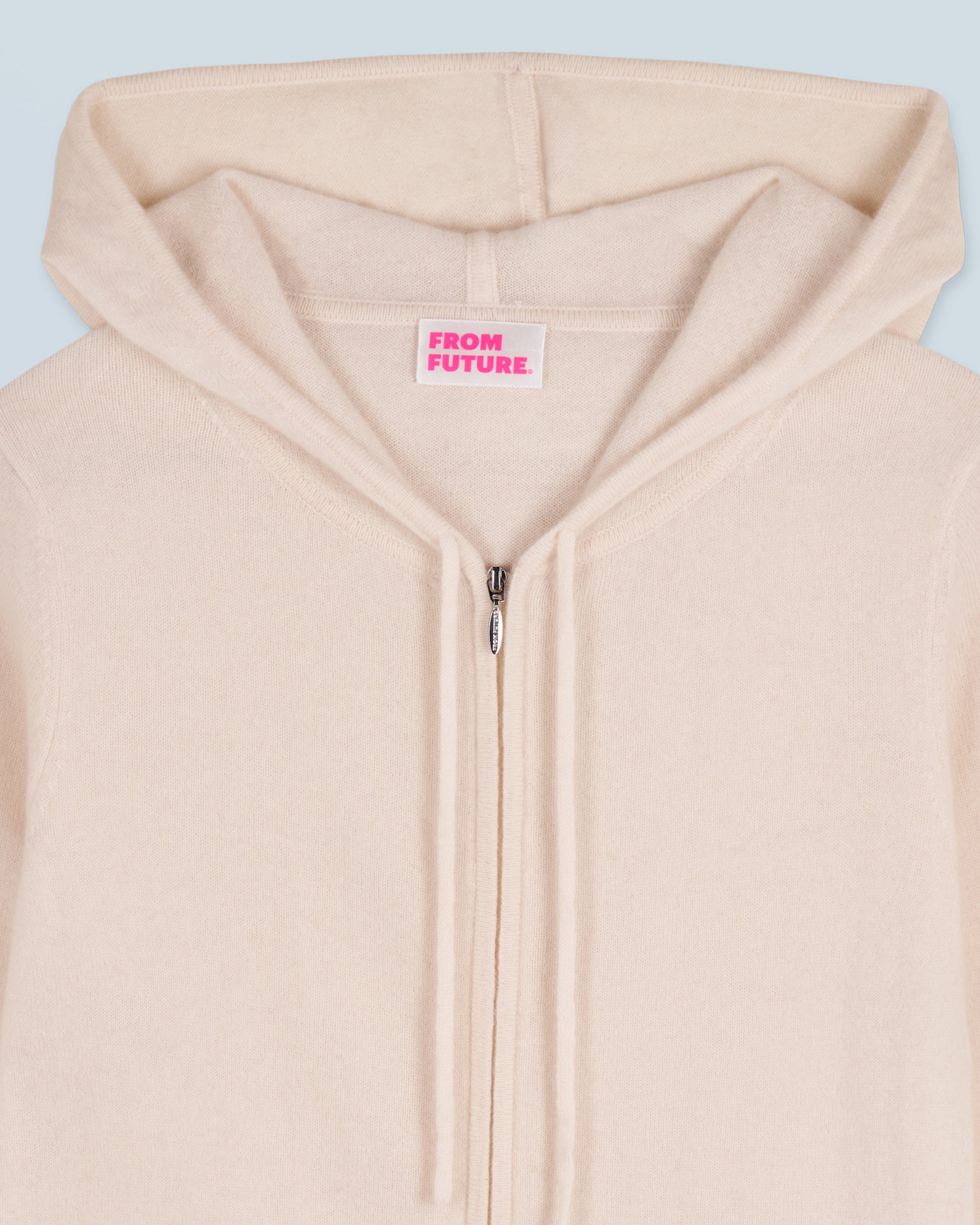 ECRU / NEW / QTY : 10 / Pull Hoodie Zippé - Ecru