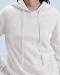 Hoodie en cachemire - Gris Chiné Clair