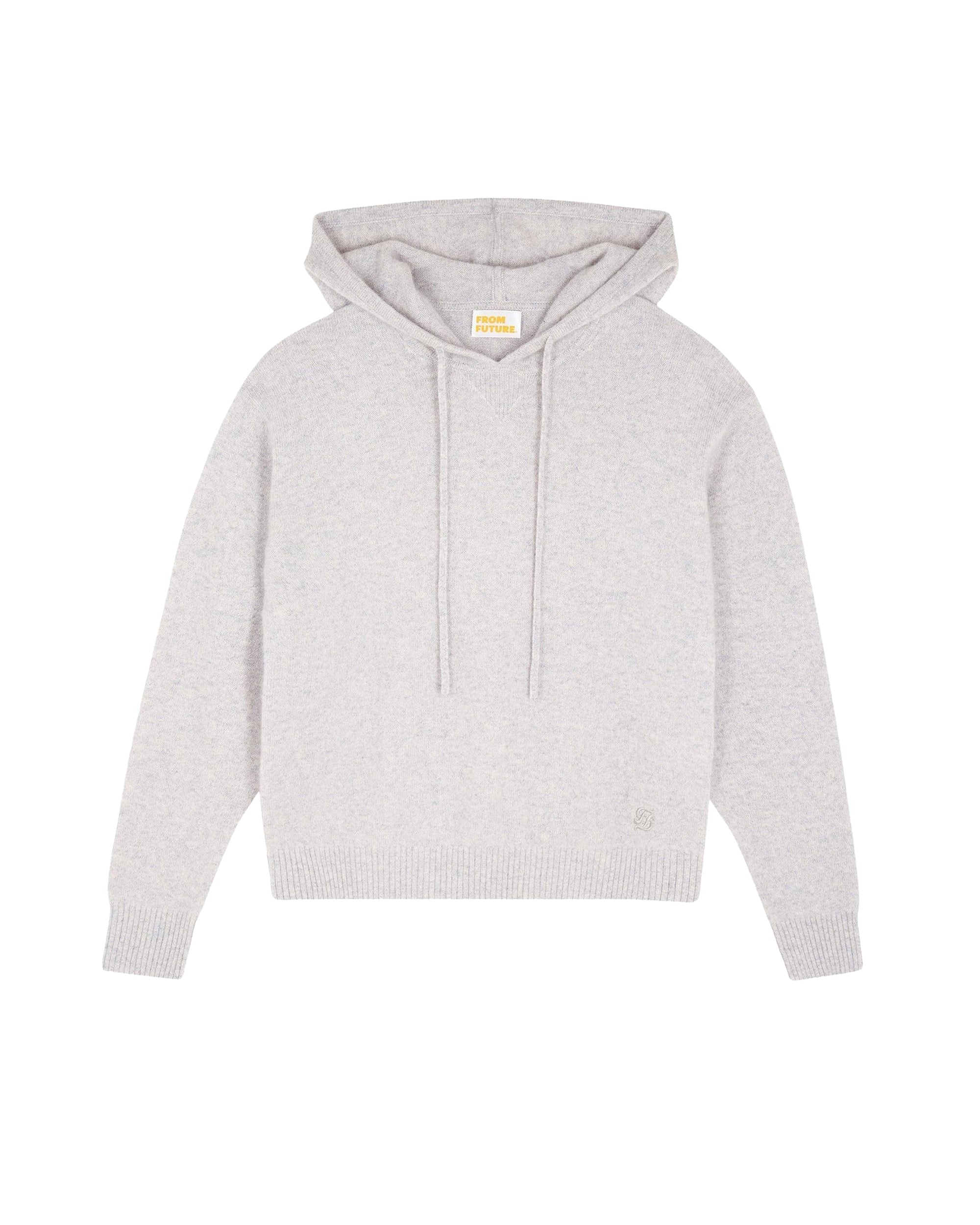 Hoodie en cachemire - Gris Chiné Clair