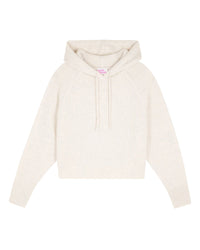 Hoodie en cachemire - Ecru Chiné
