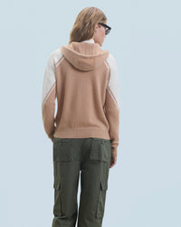 Hoodie à capuche en cachemire - Camel