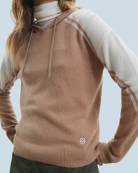 Hoodie à capuche en cachemire - Camel