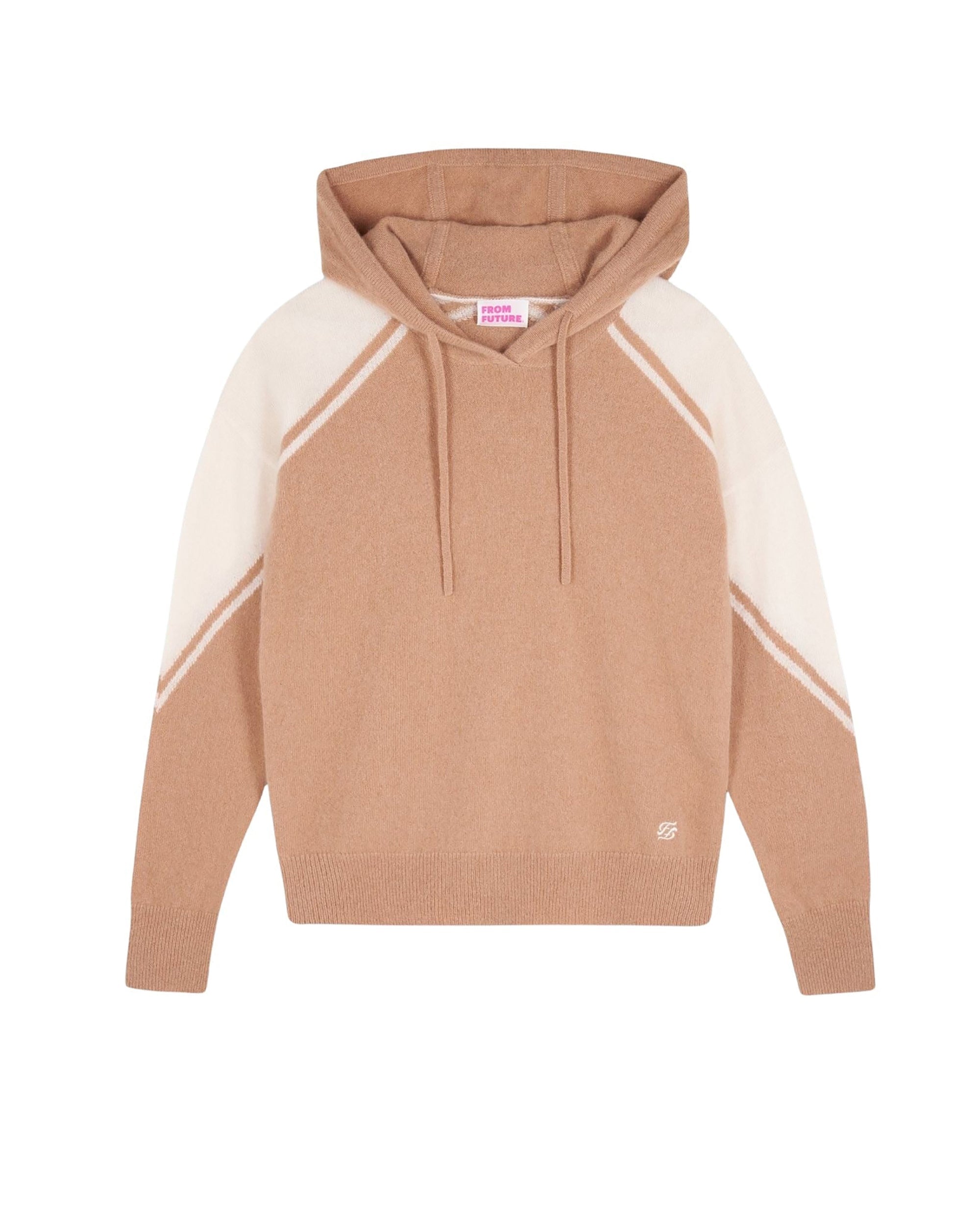 Hoodie à capuche en cachemire - Camel