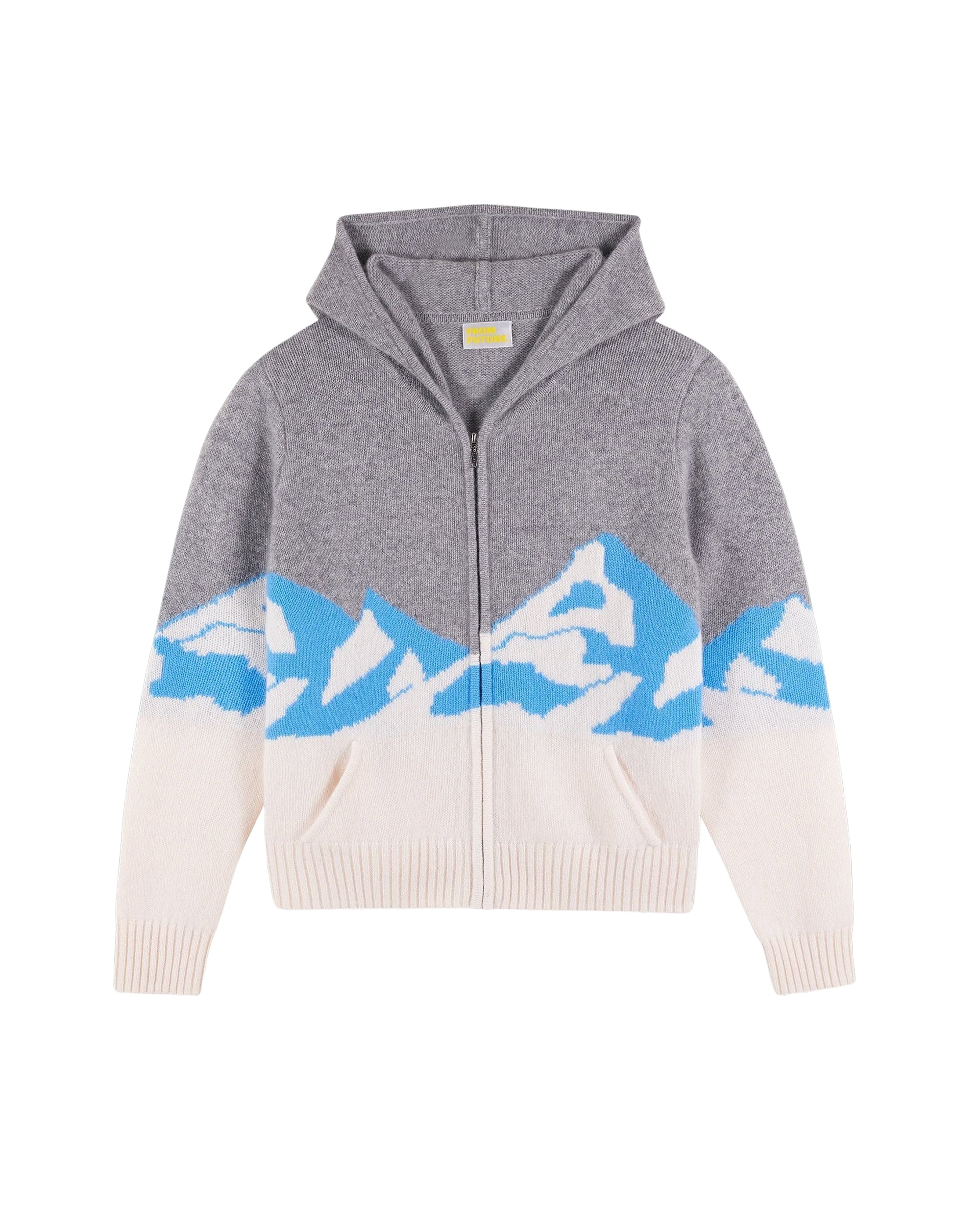 Hoodie Montagne en cachemire - Ecru