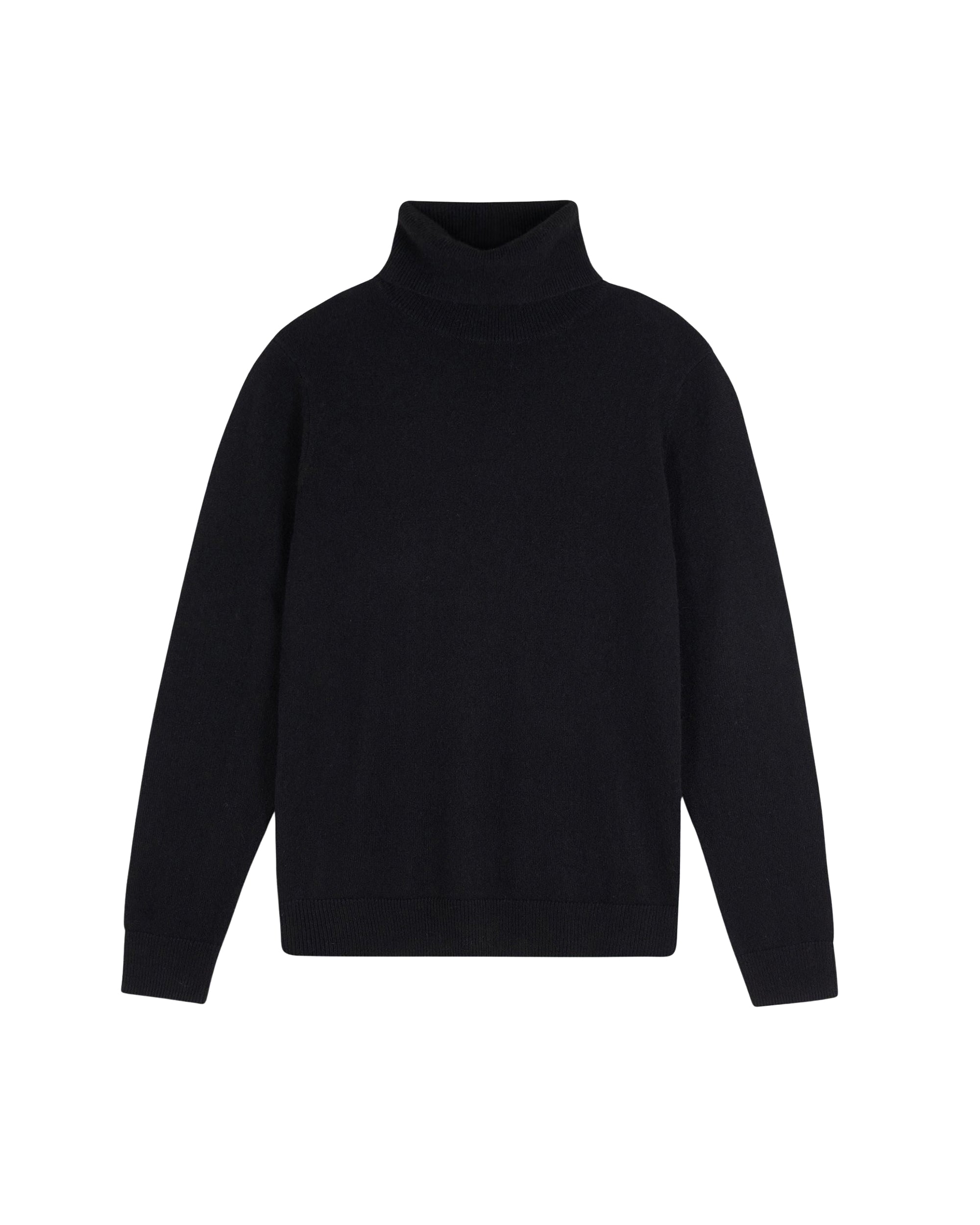 Pull col roulé en cachemire - Noir