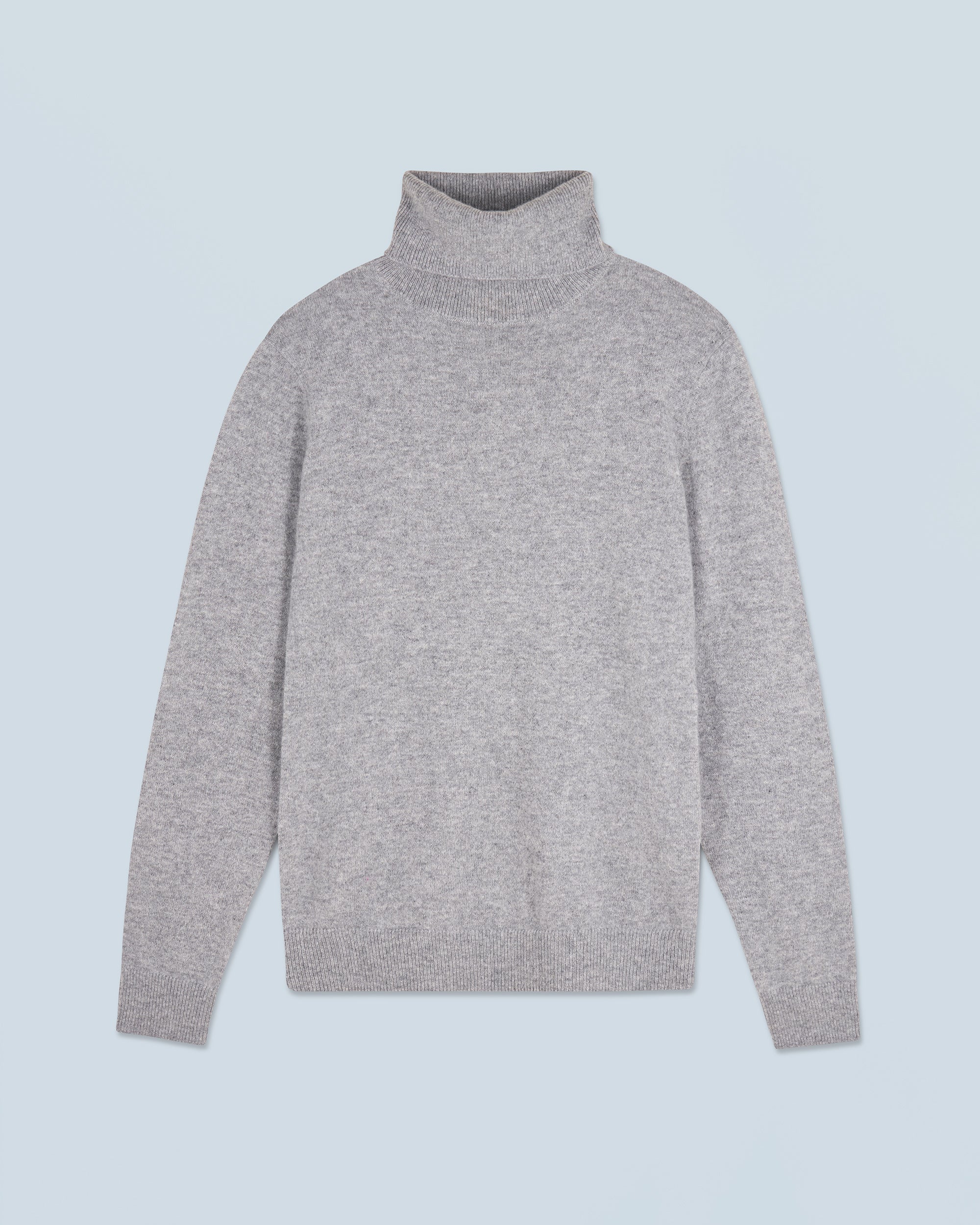 GRIS CHINE FONCE / NEW / QTY : 29 / Pull Col Roulé Basique - Gris Chine Fonce