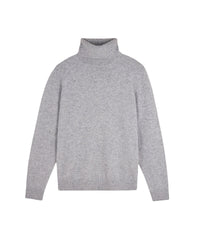 Pull col roulé en cachemire - Gris Chiné Foncé