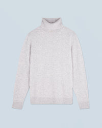 GRIS CHINE CLAIR / NEW / QTY : 13 / Pull Col Roule Basique - Gris Chine Clair