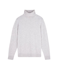 Pull col roulé en cachemire - Gris Chiné Clair