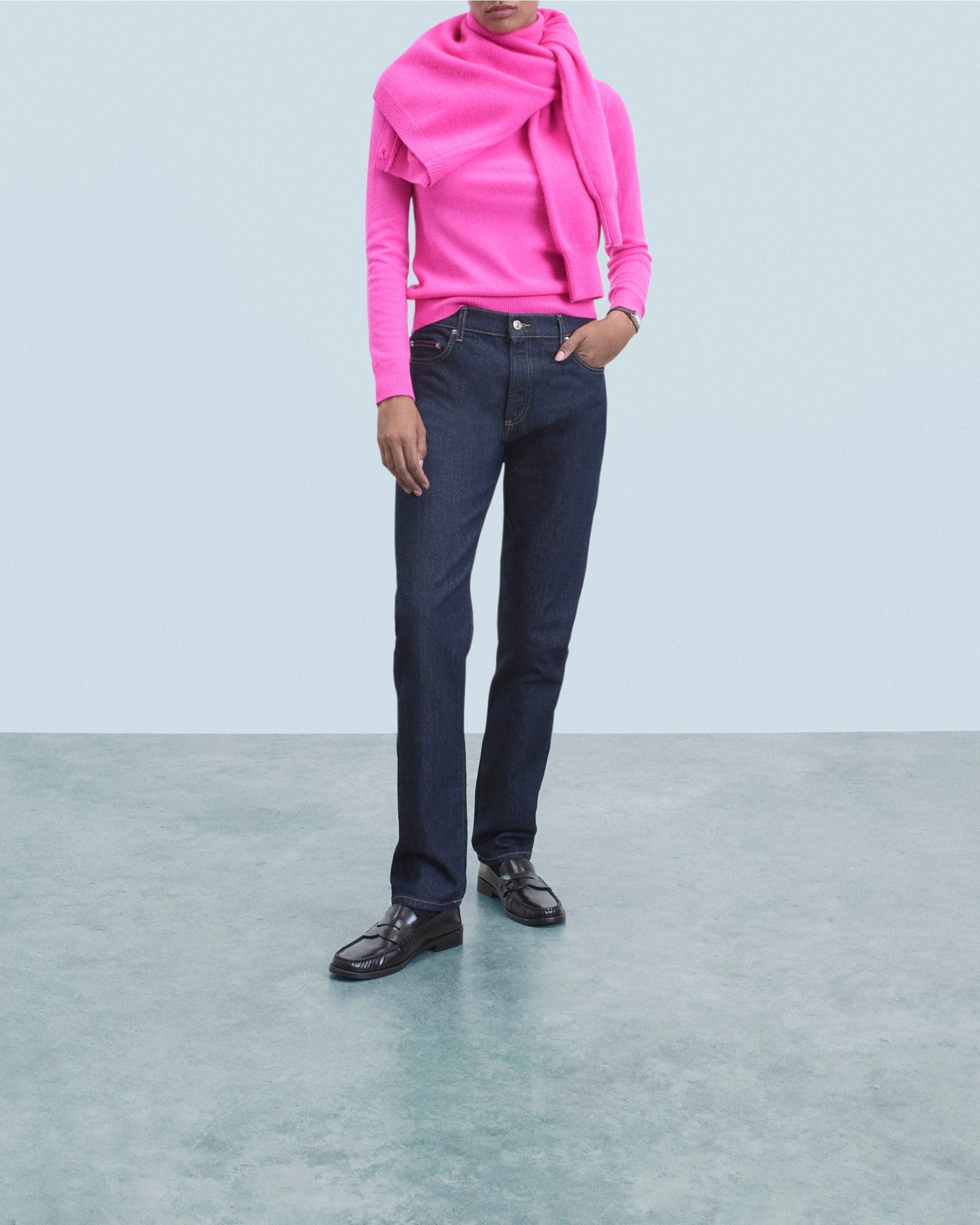 Pull col roulé en cachemire - Utopic Pink