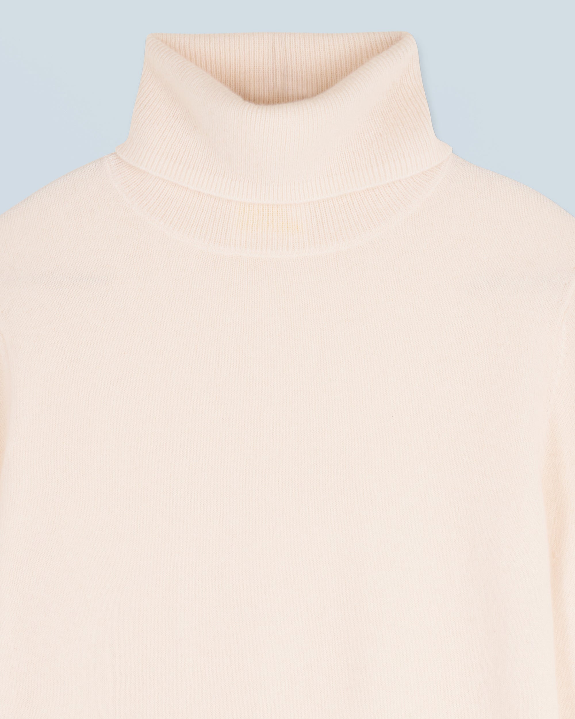 Pull col roulé en cachemire - Ecru