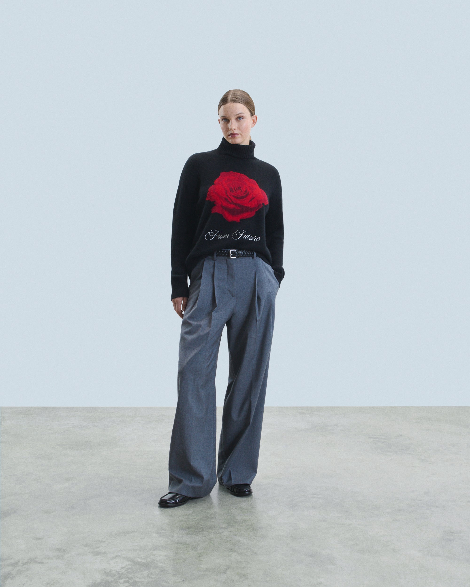 NOIR / NEW / QTY : 13 / Pull Col Roulé - Noir