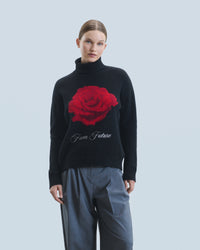 NOIR / NEW / QTY : 13 / Pull Col Roulé - Noir