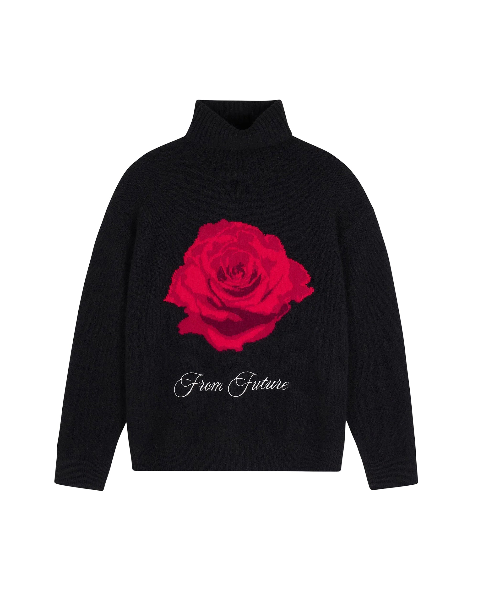 Pull col roulé en cachemire - Noir