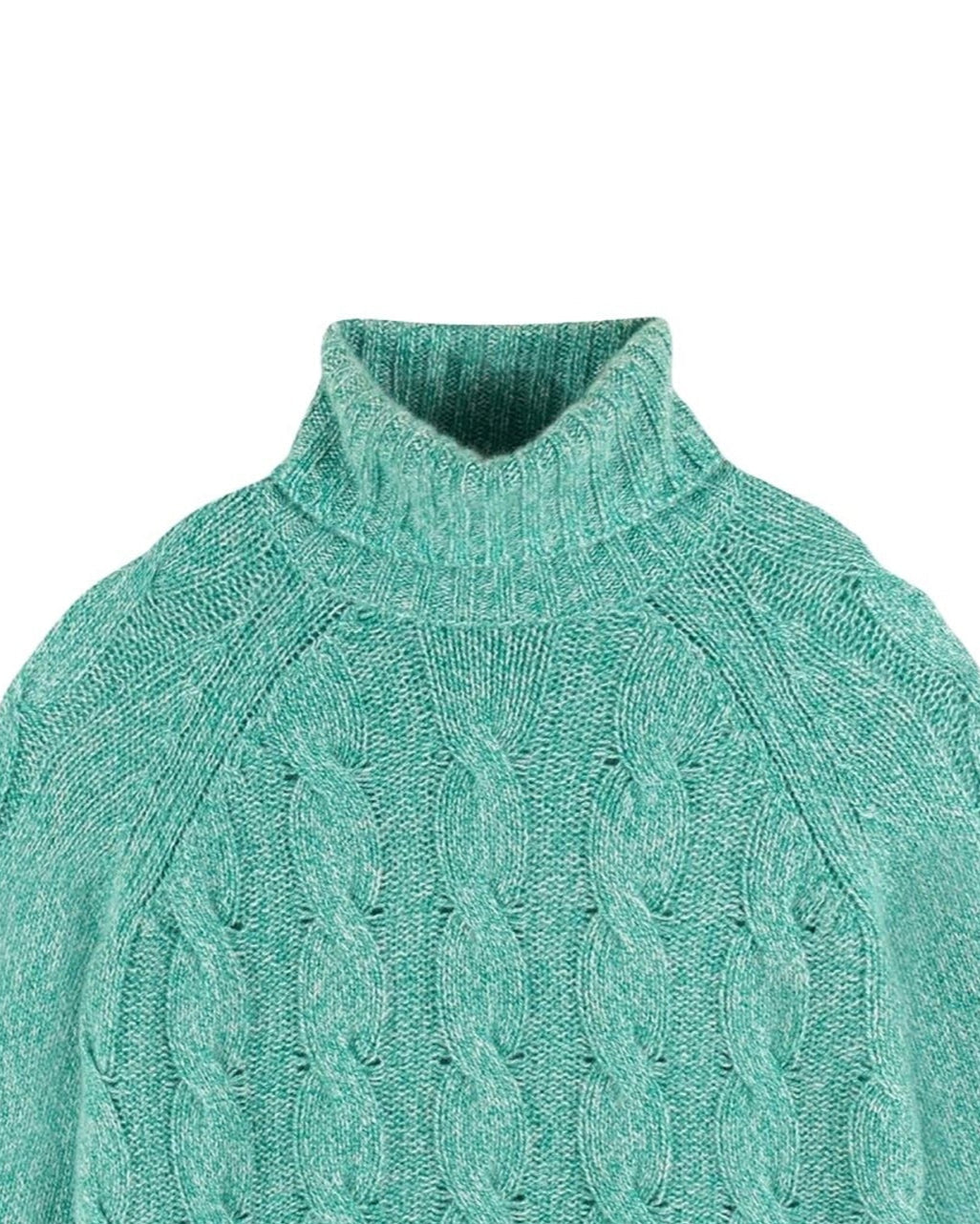 Pull col roulé en cachemire - Green Mouline