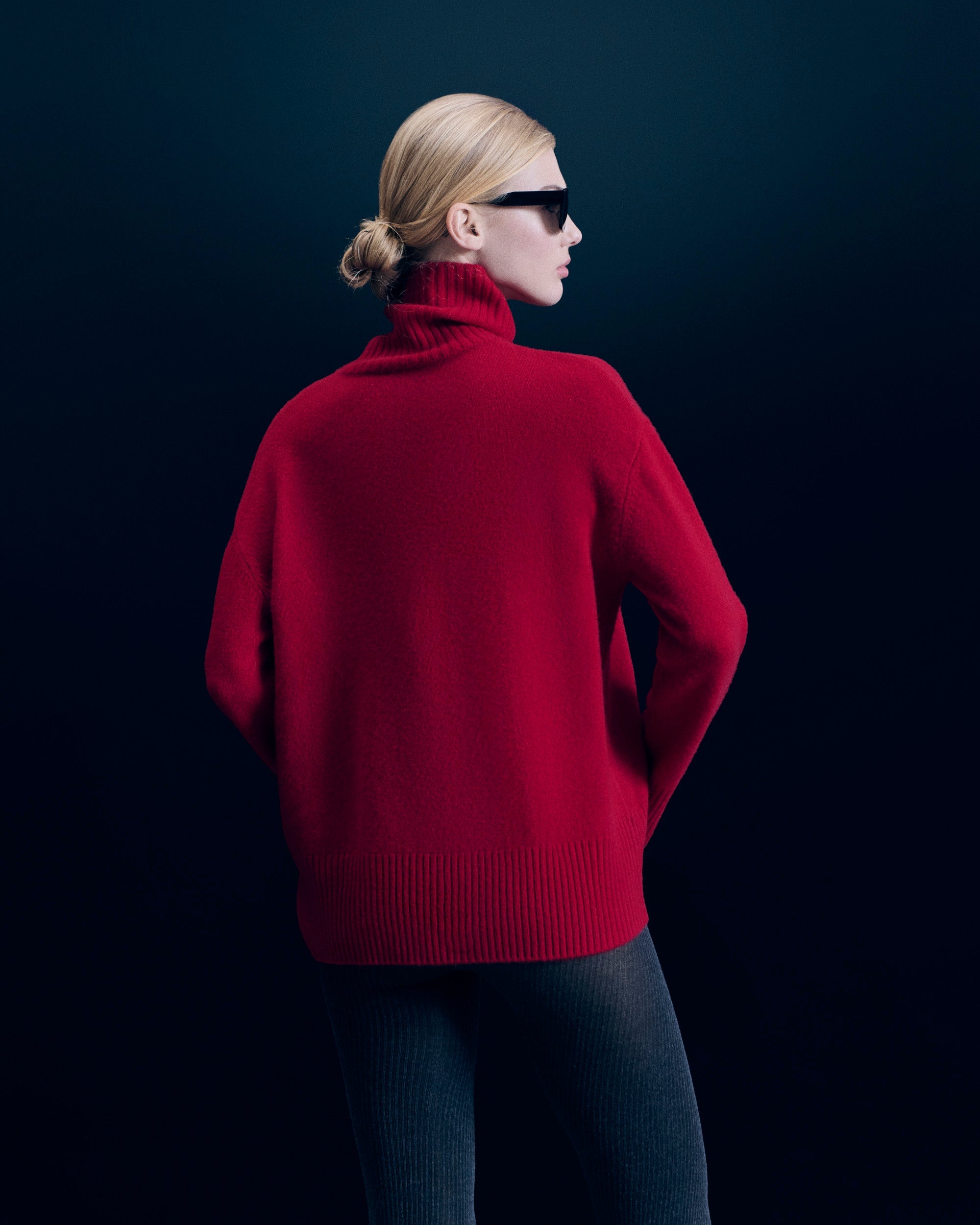 DARK RED / DJV / QTY : 0 / Pull Col Roulé - Dark Red