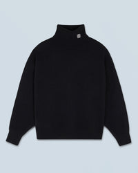 NOIR / NEW / QTY : 4 / Pull Col Roulé - Noir