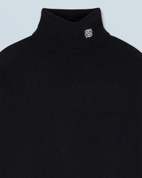 Pull col roulé en cachemire - Noir