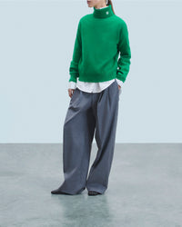 Cashmere turtleneck jumper - Mountain Green