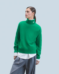 MOUNTAIN GREEN / NEW / QTY : 8 / Pull Col Roulé - Mountain Green