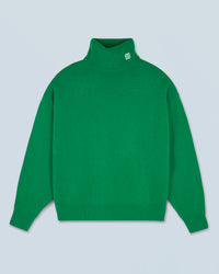 MOUNTAIN GREEN / NEW / QTY : 8 / Pull Col Roulé - Mountain Green